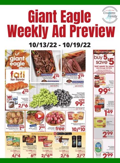 Coupon matchups for giant eagle