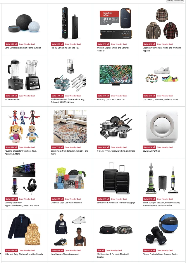 Amazon Cyber Monday 2022 pg 1