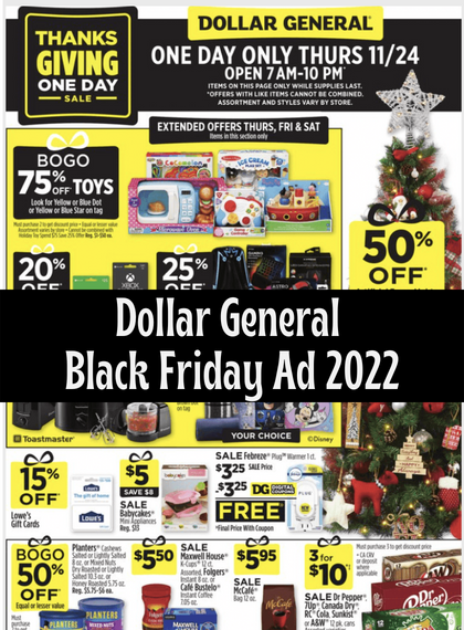 Dollar General Black Friday Ad 2022 1