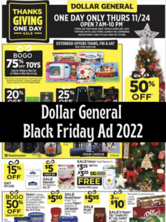 Dollar General Black Friday Ad 2022