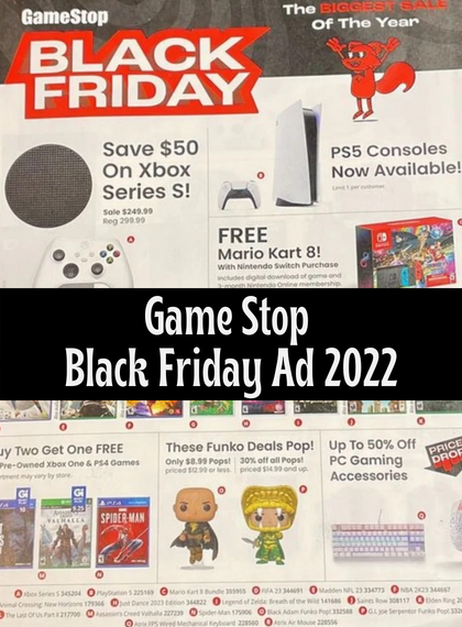 Game Stop Black Friday 2022