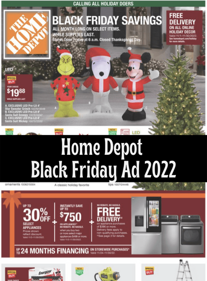 Home Depot Black Friday Ad 11302022