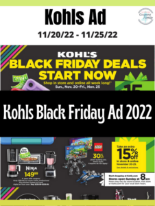Kohls Black Friday Ad 2022 released!