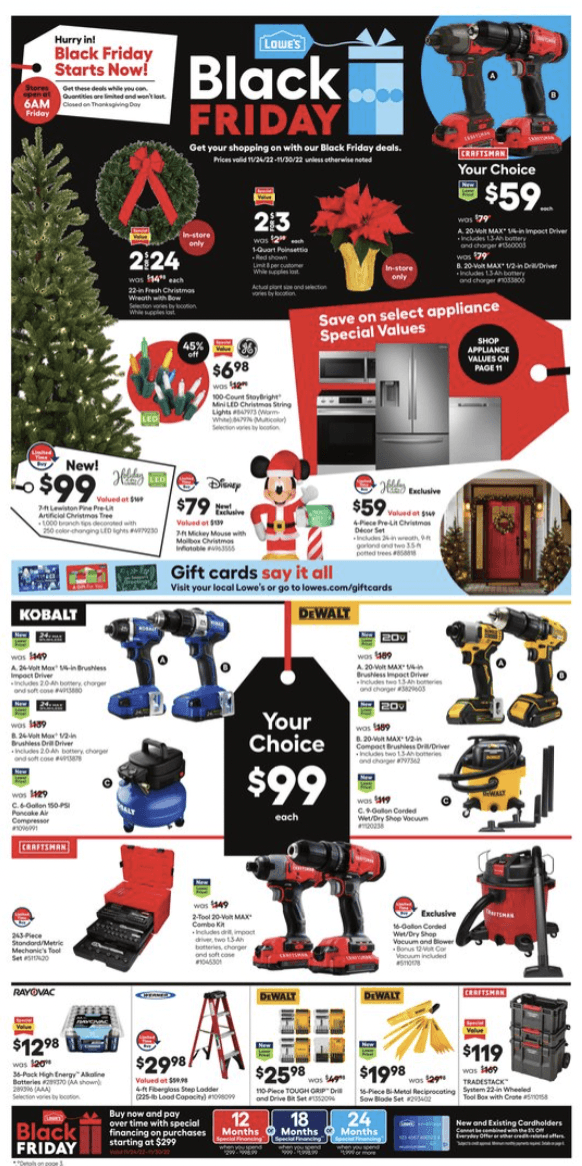 Lowes Black Friday Ad 11_24_22 pg 1