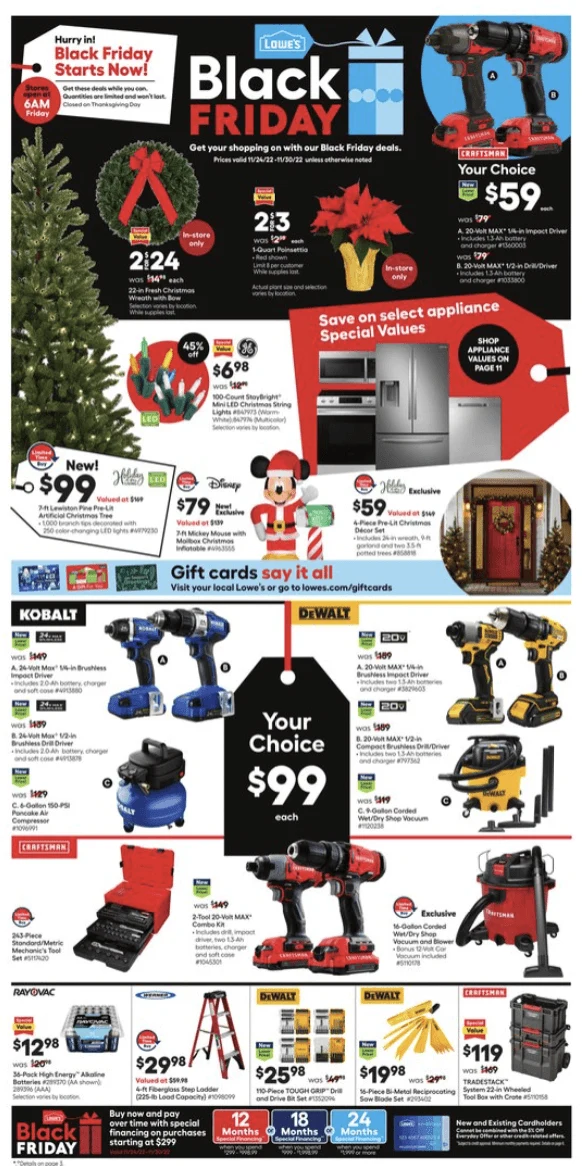 Lowes Black Friday Ad 11_24_22 pg 1