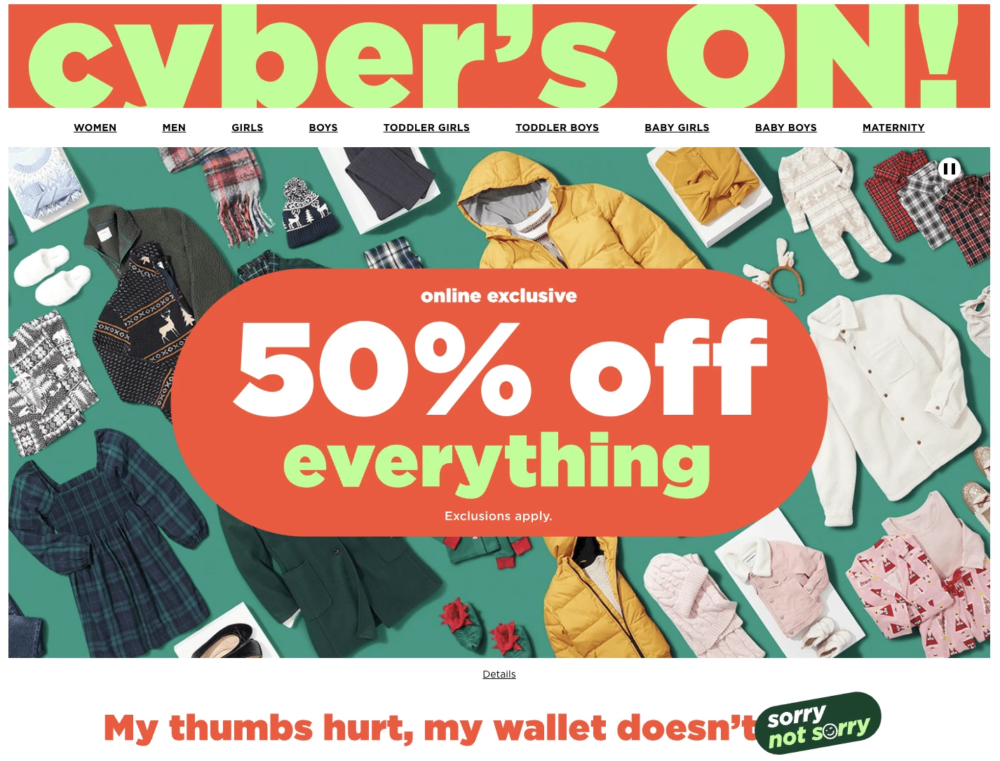 Old Navy Cyber Monday 2022 pg 1