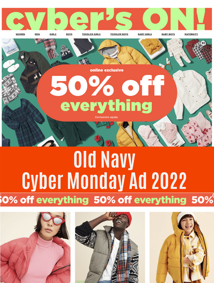 Old Navy Cyber Monday 2022