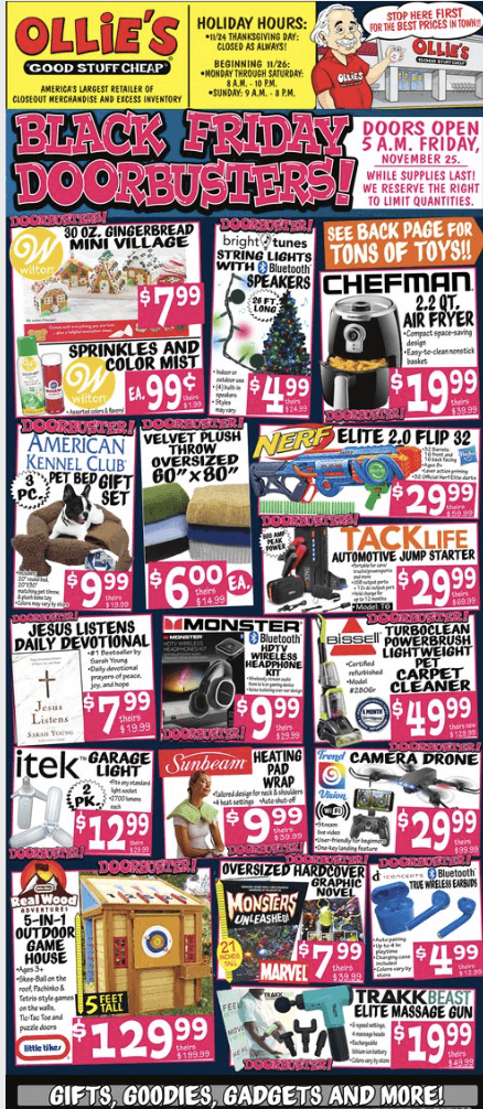 Ollies Black Friday Ad 11_24_22 pg 1