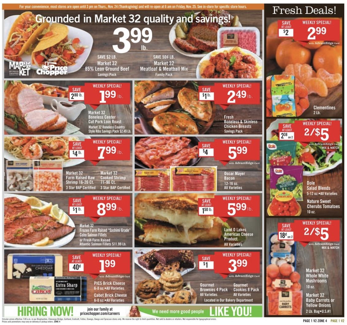 Price Chopper Weekly Ad 11_12_22 pg 1