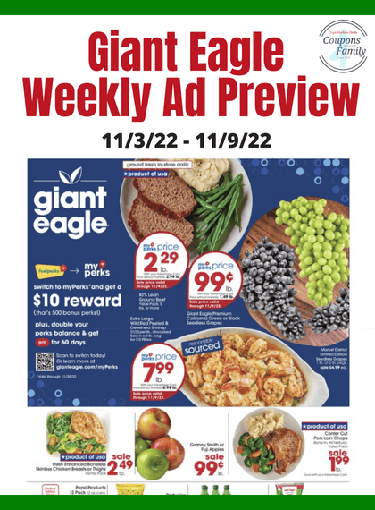 giant eagle weekly ad 11_3_22
