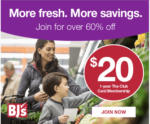 Discount Bjs Membership Deal only $20 for 12 months plus get $20 in ...