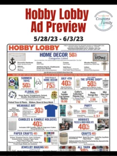 Hobby Lobby Ad This week 5_28_23