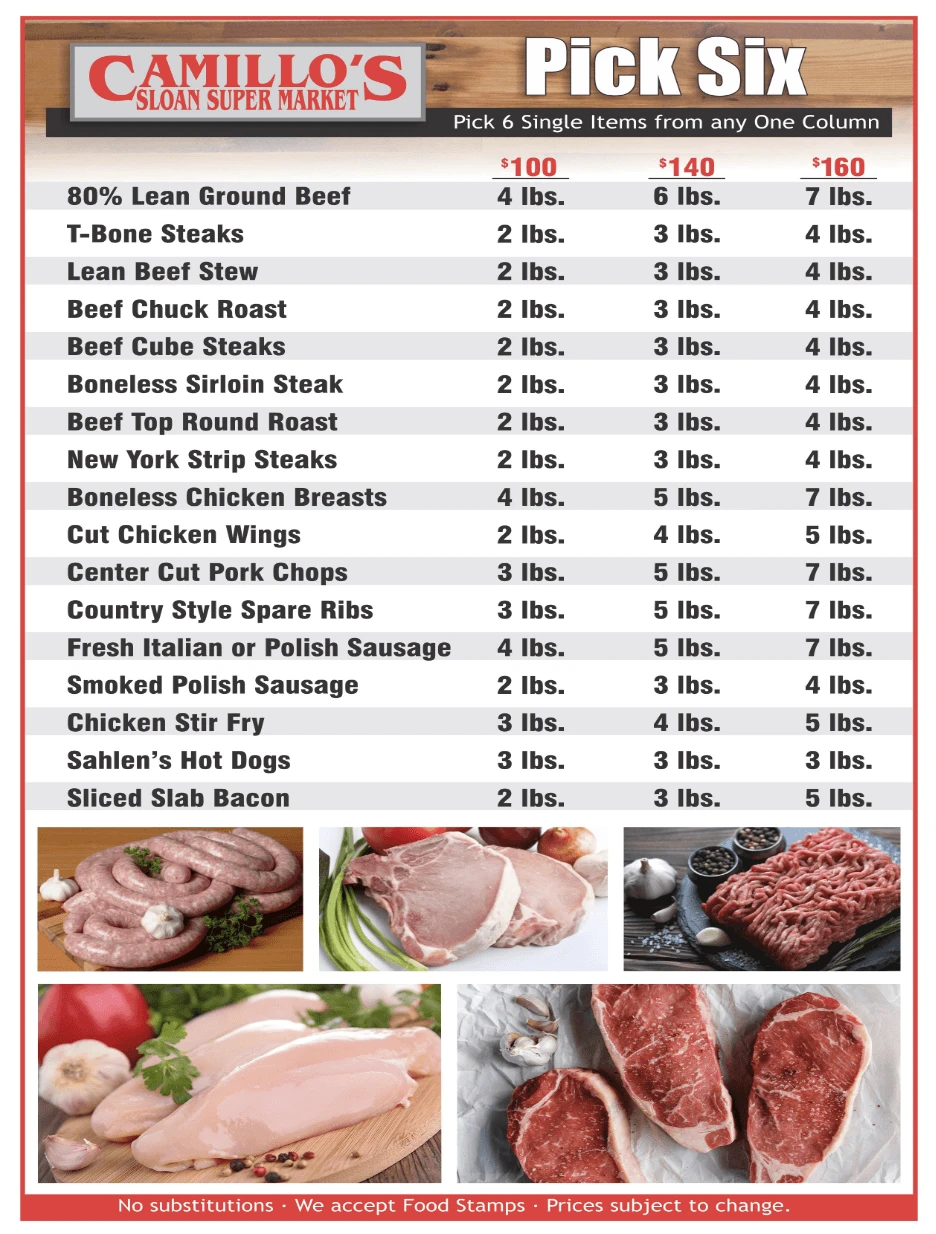 Sloan Market Meat Packages