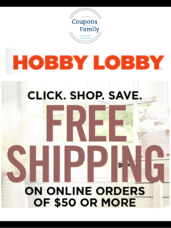 Hobby Lobby Free Shipping