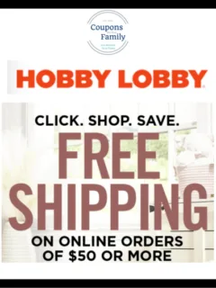 Hobby Lobby Free Shipping