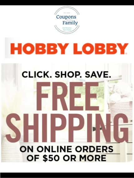 Hobby Lobby Free Shipping