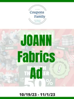 Joann fabrics Weekly Ad 10_19_23