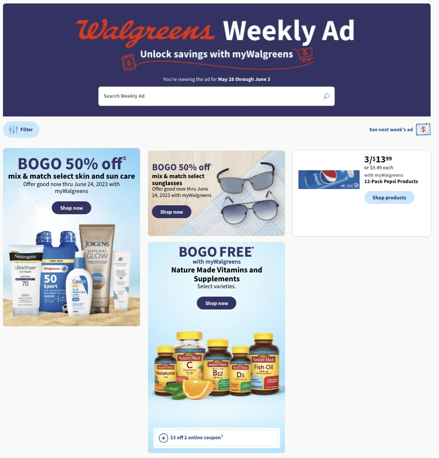 Walgreens Ad This Week 5_28_23 pg 1