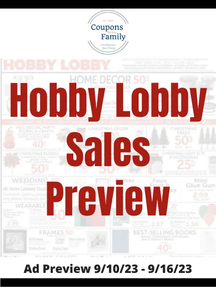 Hobby Lobby Ad This week 9_10_23