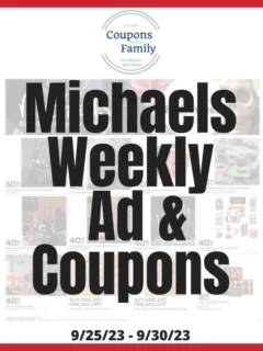 Michaels Weekly Ad & Coupon codes 9_25_23