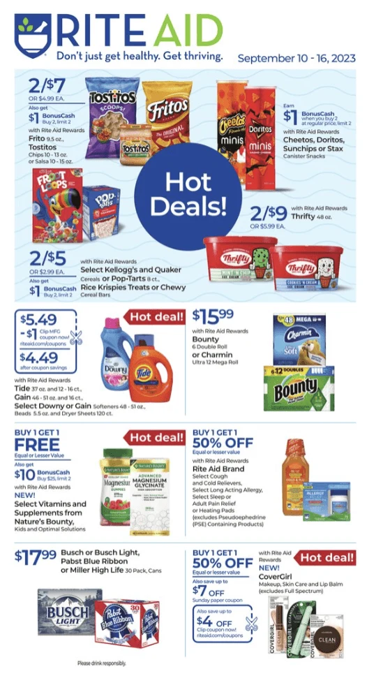 Rite Aid Ad 9_10_23 pg 1