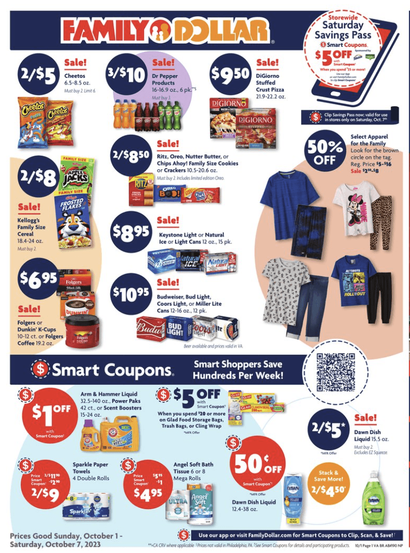 Family Dollar Ad this Week 10_1_23 pg 1