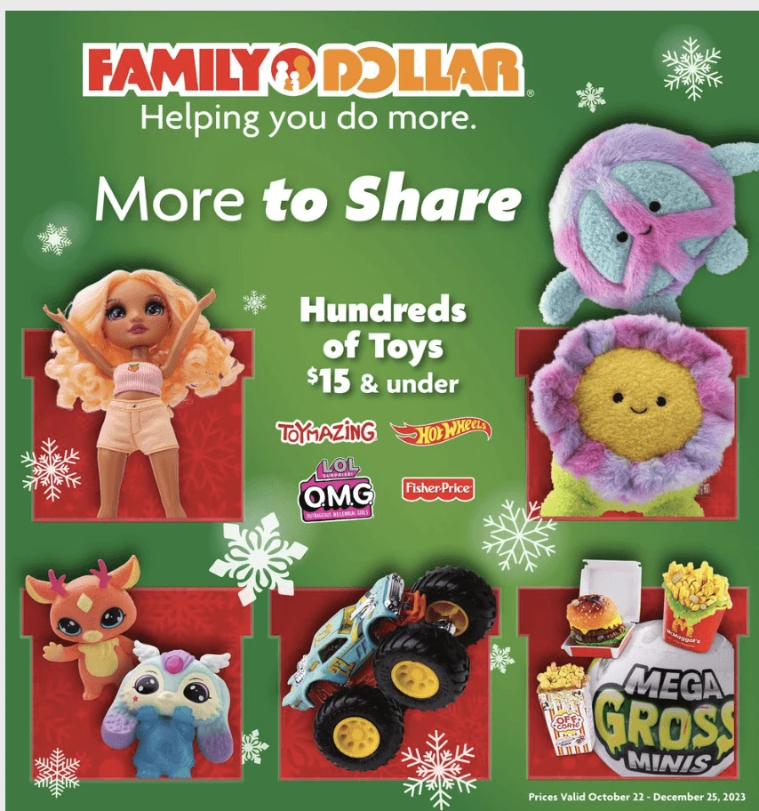 Family Dollar Toy Book 2023 pg 1
