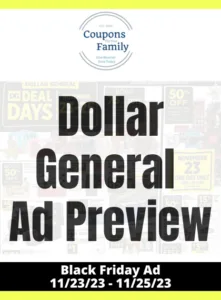 Dollar General Black Friday Ad 2023