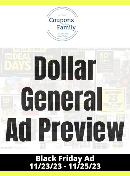 Dollar General Black Friday Ad 2023