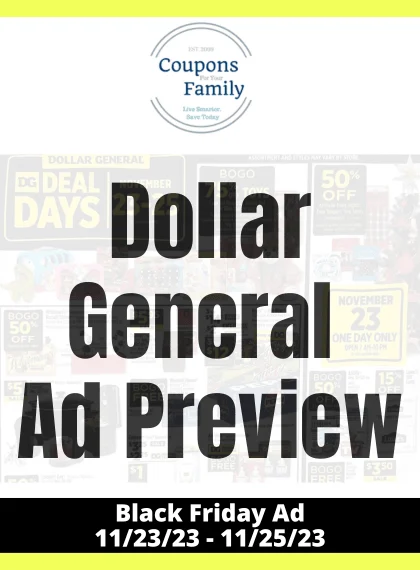 Dollar General Black Friday Ad 2023
