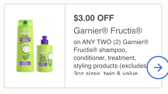 Garnier Fructis coupon