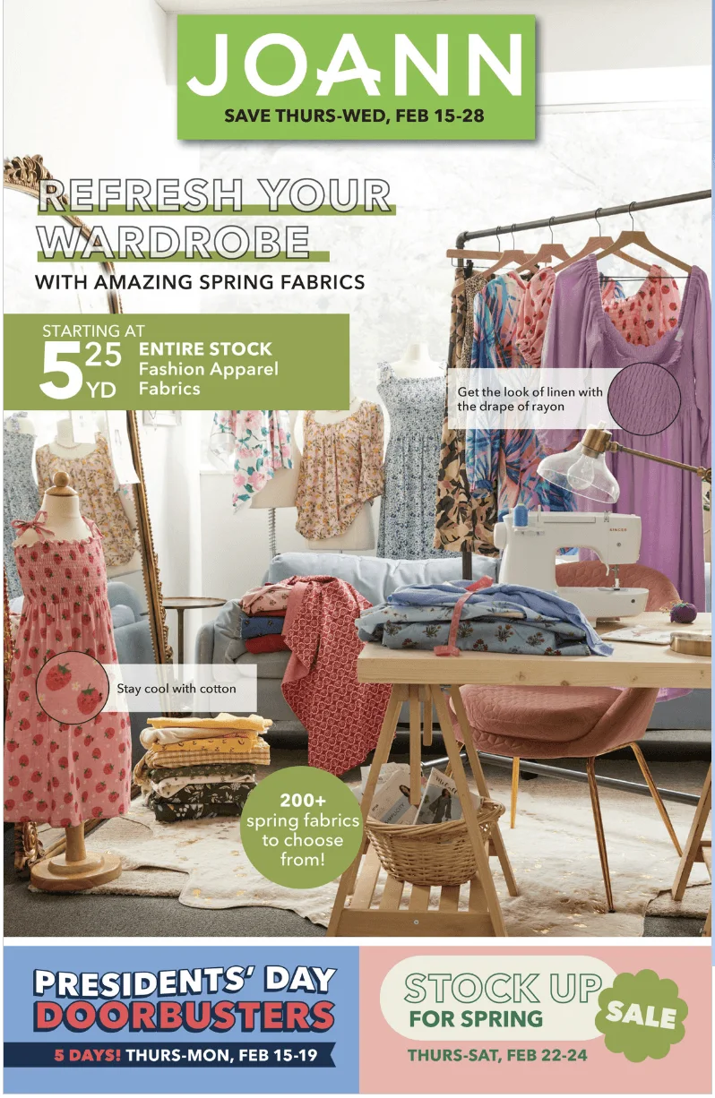 JOANN Fabrics & Crafts (2/15/24 2/28/24) Weekly Ad!