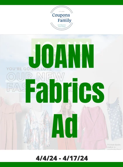 Joann fabrics Weekly Ad 4_4_24