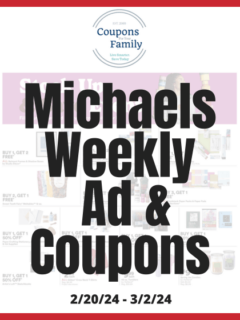 Michaels Weekly Ad & Coupon codes 2_20_24