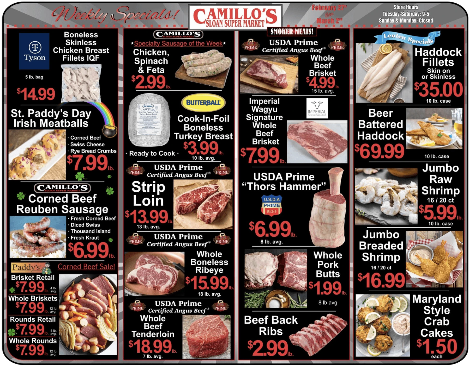 Sloan Market Weekly Ad (2/27/24 3/2/24), Whacky Weds & Meat Package