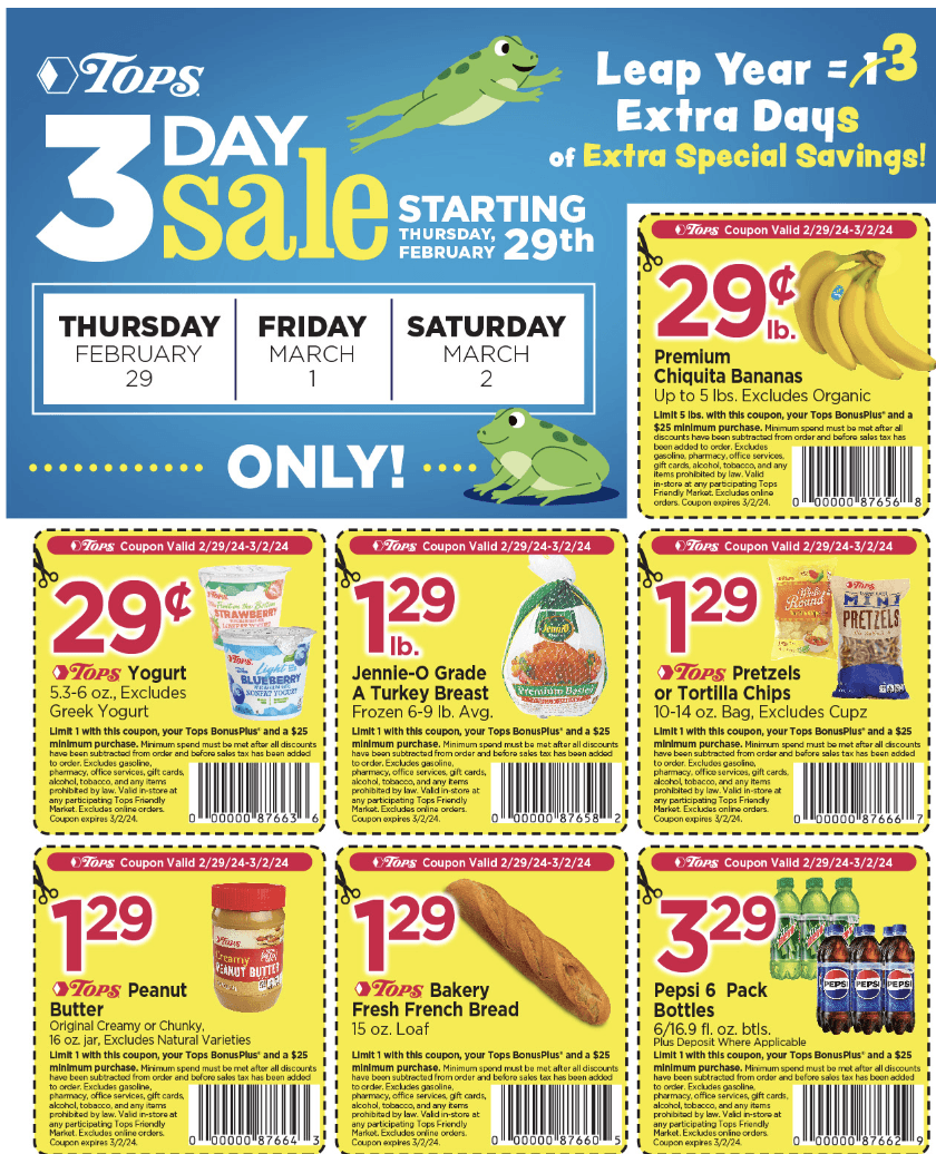 Tops 3 Day Sale Ad 2_29_24 pg 1
