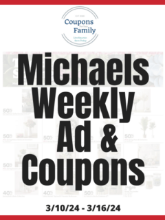 Michaels Weekly Ad & Coupon codes 3_10_24