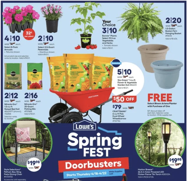 Lowes Weekly Ad 4_18_24 pg 1