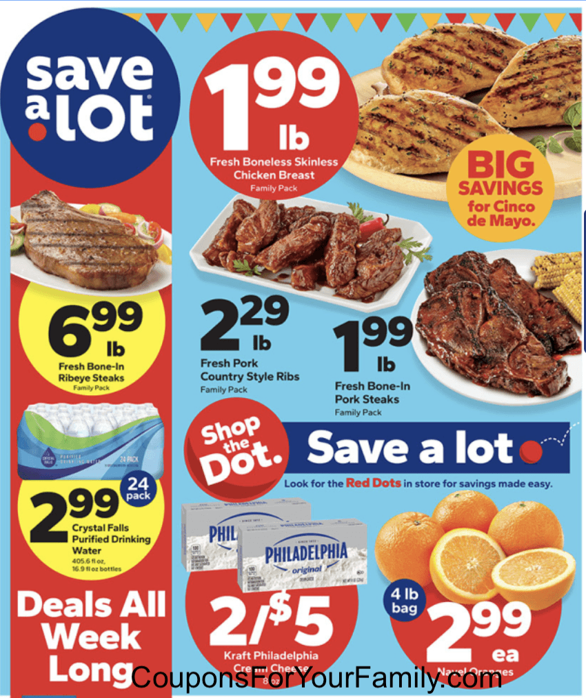 Save A Lot Weekly Ad 4_28_24 pg 1