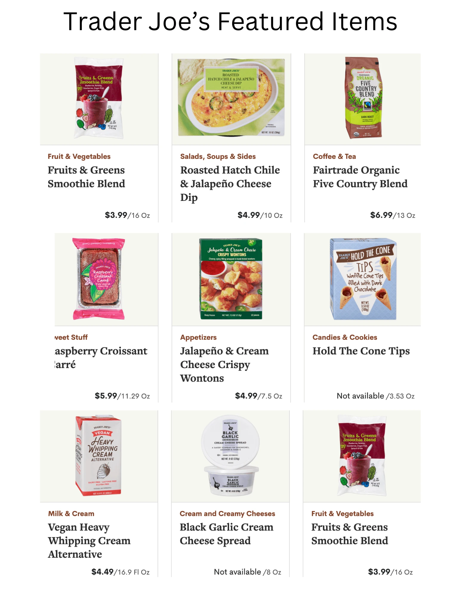 Trader Joe's Fearless Flyer Ad Preview April 2024