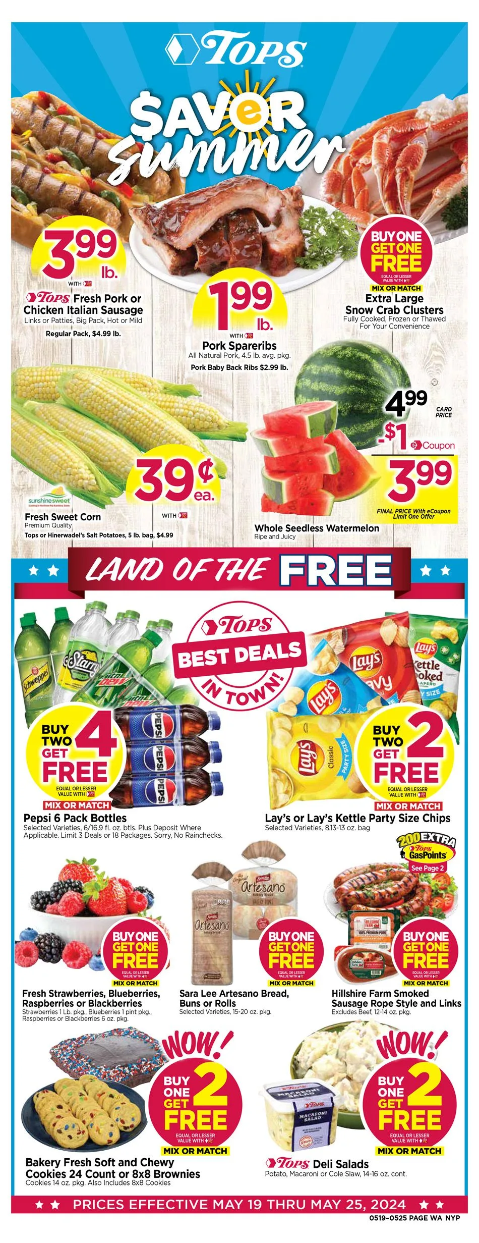 Tops Weekly Ad 5_19_24 pg 1