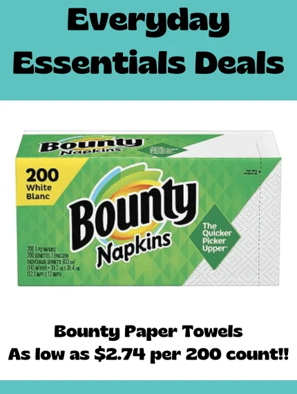 bounty napkins Bounty Paper Napkins 200 count