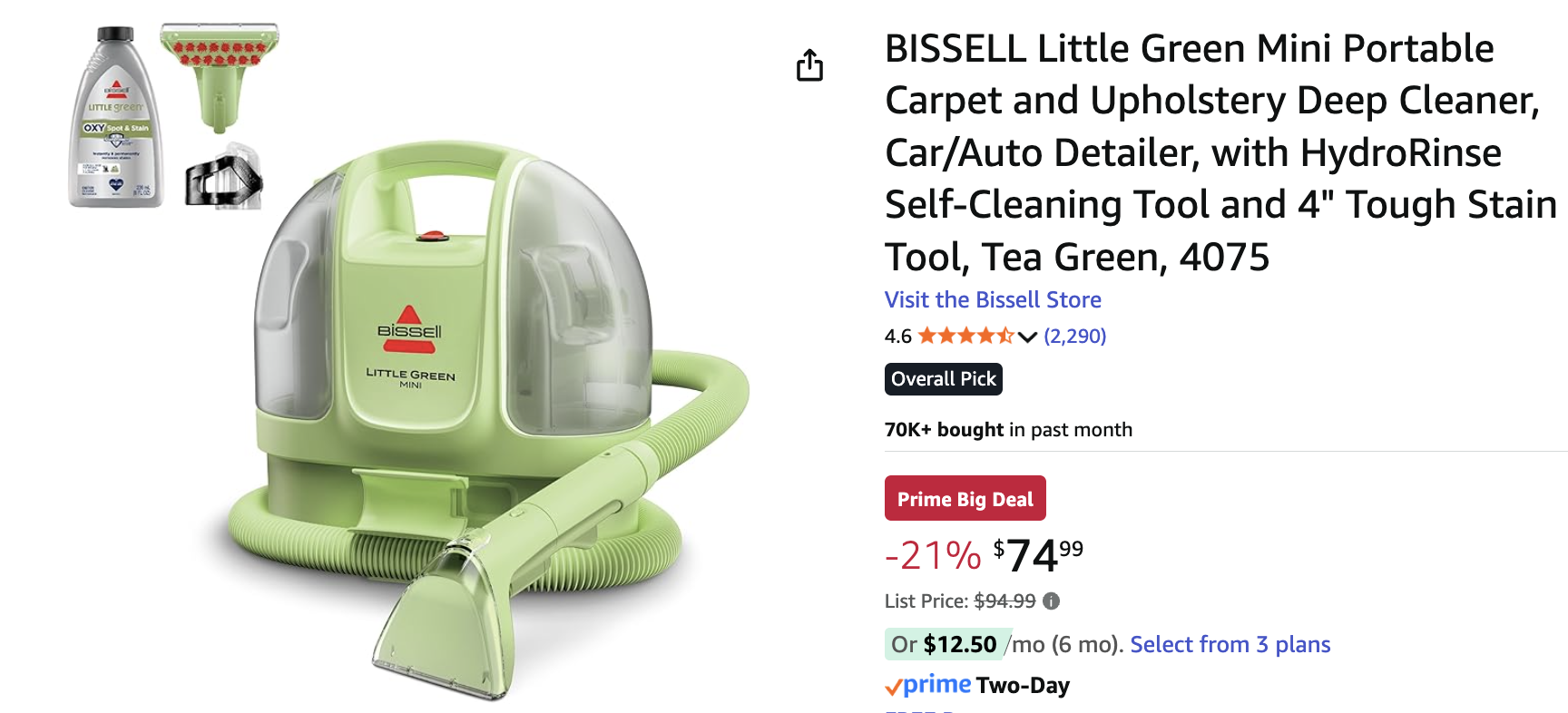 bissell little green mini