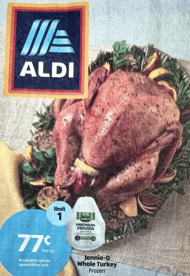 Aldi Jennio $.77lb