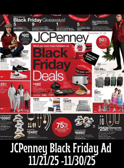 JCPenneys Black Friday Ad 2025