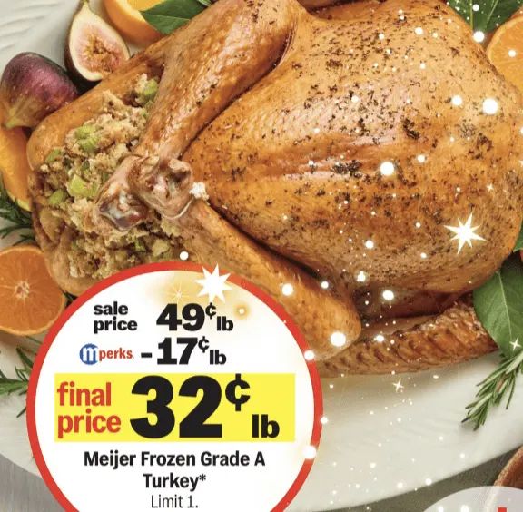 Meijer Turkey $.32 lb