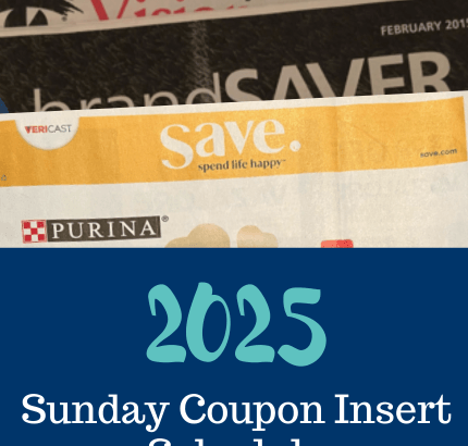 sunday coupon inserts schedule 2025 (430 x 570 px)