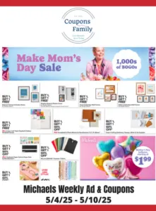 Michaels Weekly Ad & Coupon codes 5_4_25