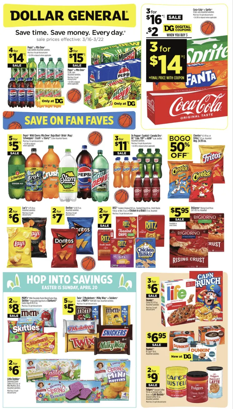 Dollar General Ad 3_16_25 pg 1