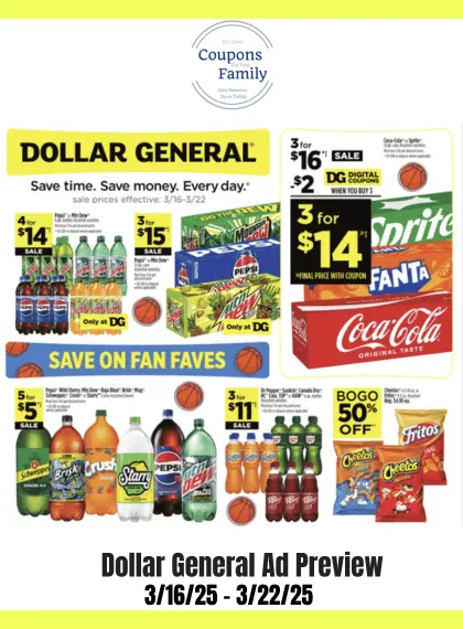Dollar General Ad Preview 3_16_25